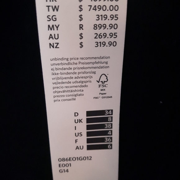 NWT black Esprit wool coat, Sz 4 - Picture 4 of 4